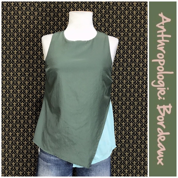 Anthropologie Tops - Anthro "Split-Tone Tank" by Bordeaux